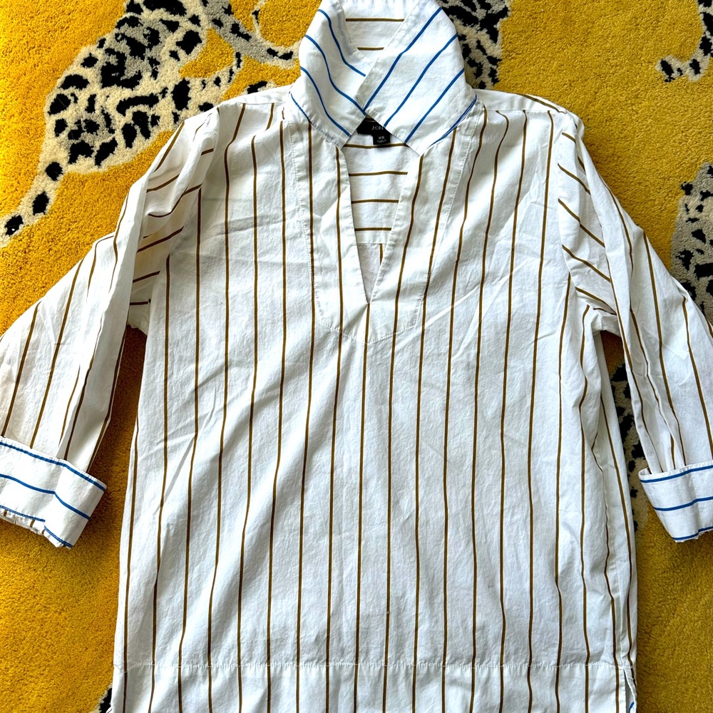 J Crew cotton tunic top